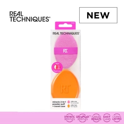 REAL TECHNIQUES REAL TECHNIQUES Miracle 2-IN-1 Powder Puff + Travel Case