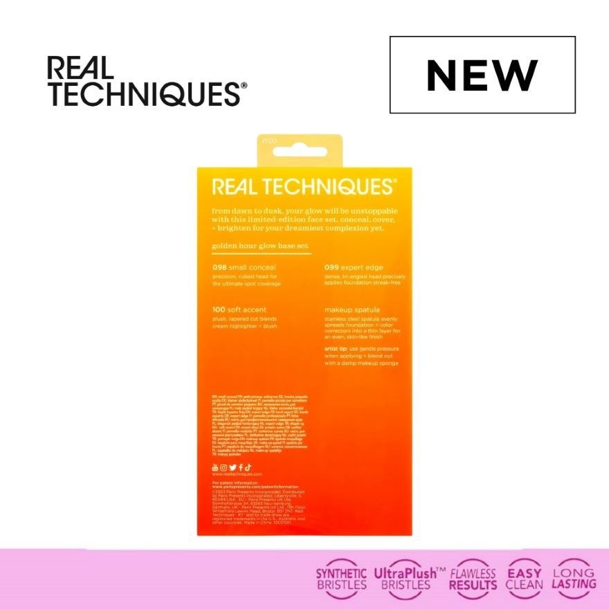 REAL TECHNIQUES Solar Power Golden Hour Glow Base Set