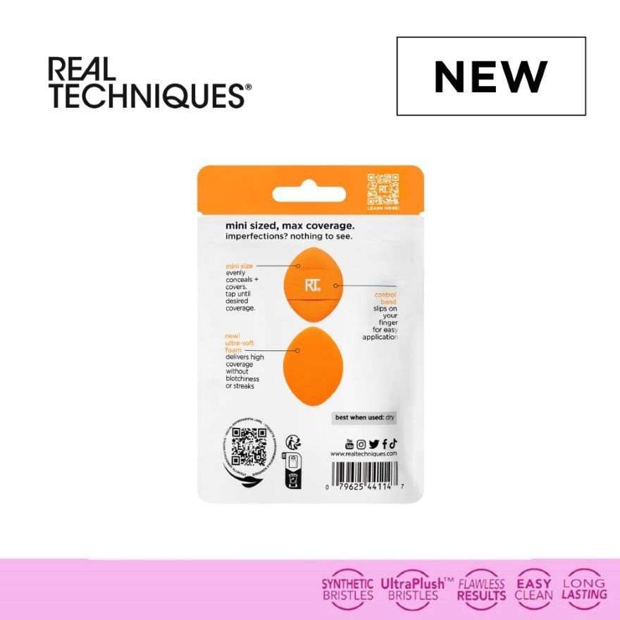 REAL TECHNIQUES Mini Miracle Concealer Puff 6s