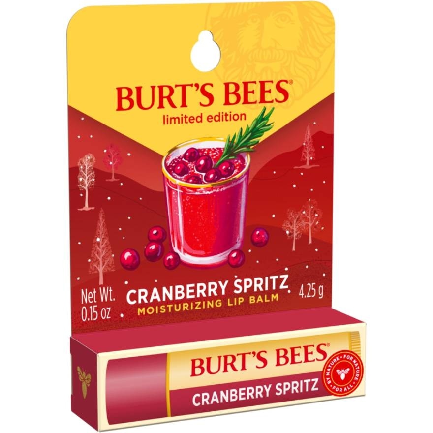 BURST BEES Limited Edition Cranberry Spritz Lip Balm