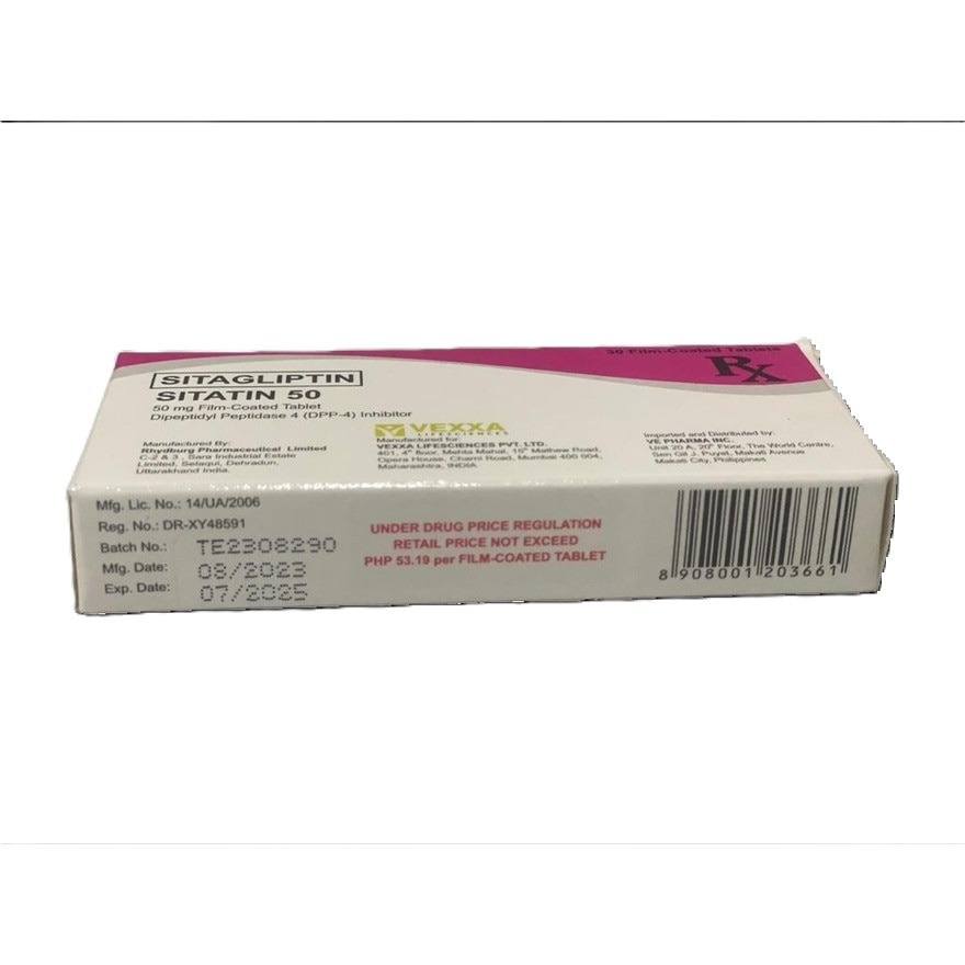 SITATIN 50mg (SITATIN) Sold Per Piece [PRESCRIPTION REQUIRED]