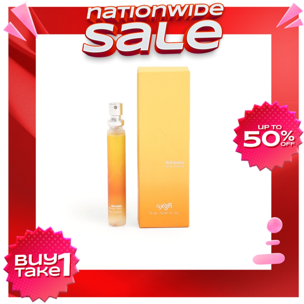 OXYGEN Decoded EDT Rich Amber Yellow 15ml