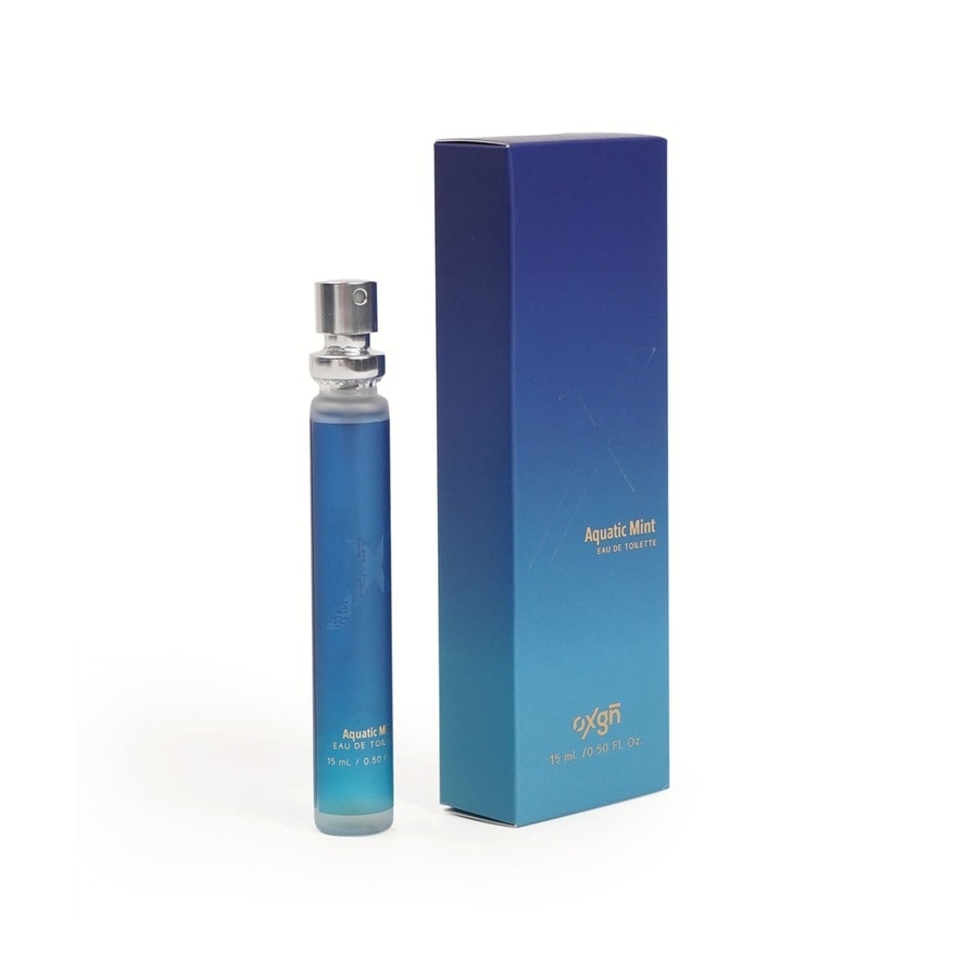 OXYGEN Decoded EDT Aquatic Mint Aqua Blue 15ml