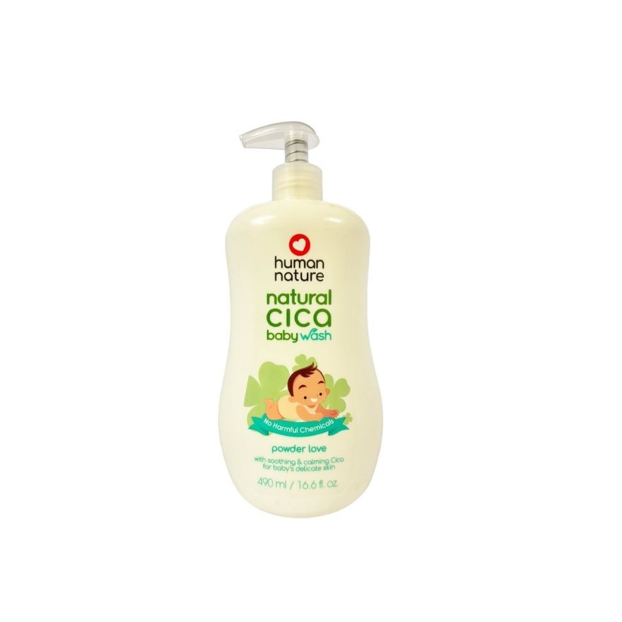 HUMAN NATURE Natural Cica Baby Wash - Powder Love 490ML