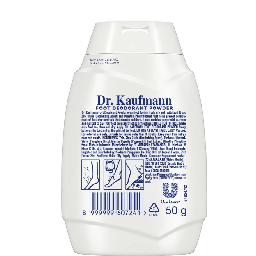 DR KAUFMANN FOOT Deo Powder 50g