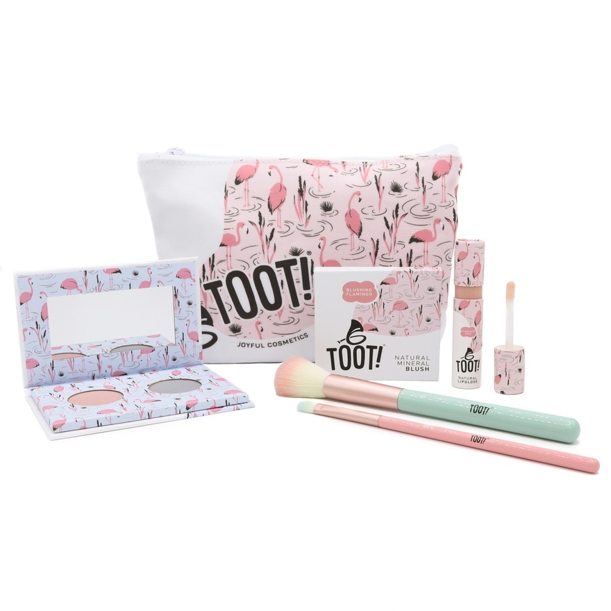 TOOT Flamingo Kiss Natural Makeup Gift Set