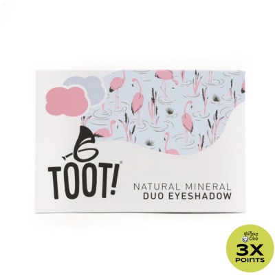 TOOT TOOT Natural Mineral Duo Eyeshadow Fabulous Flamingo And Pretty Parrot 4.6g