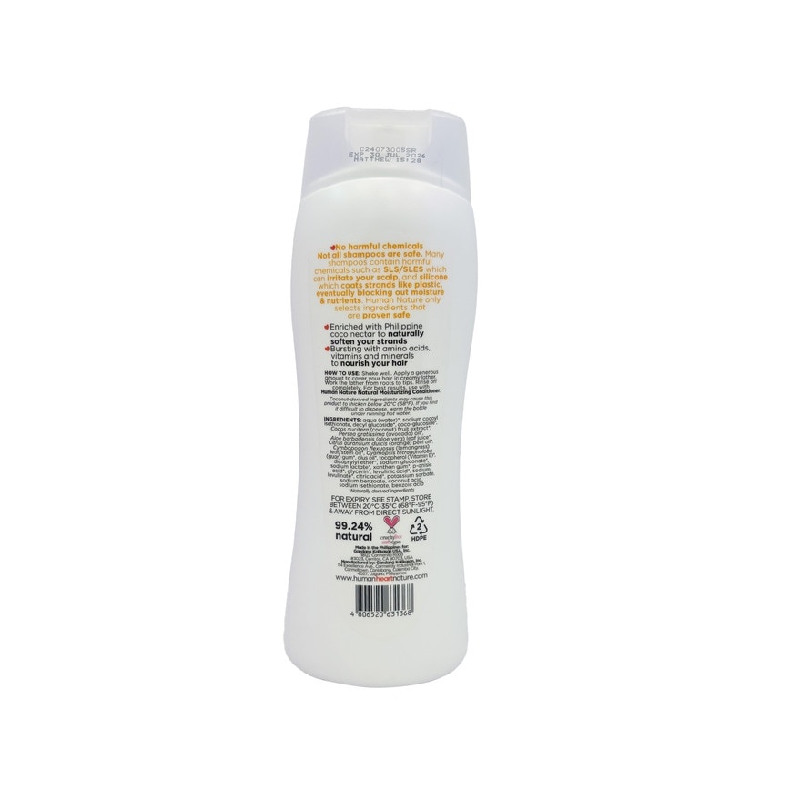 HUMAN NATURE Moisturizing Shampoo Mandarin With Cream Foam 400ml
