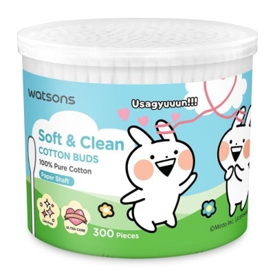 WATSONS WATSONS Usagyuuun Paper Shaft Cotton Buds 300s