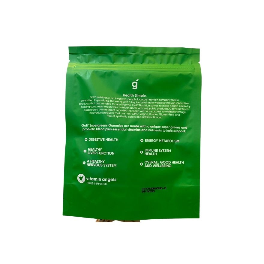 GOLI Nutrition Supergreens Gummies 10s