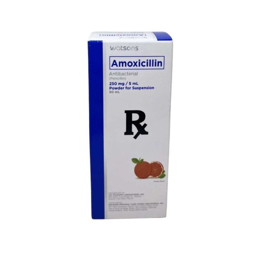 WATSONS GENERICS Amoxicillin 250mg Powder for Suspension 60ml [PRESCRIPTION REQUIRED]