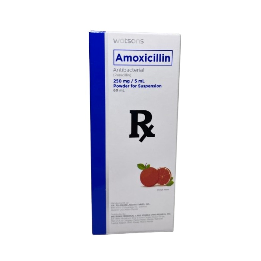 WATSONS GENERICS Amoxicillin 250mg Powder for Suspension 60ml [PRESCRIPTION REQUIRED]