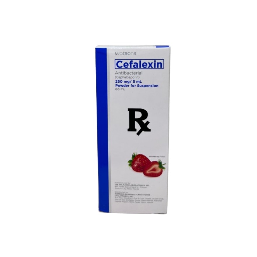 WATSONS GENERICS Cefalexin 250 mg Powder for Suspension 60ml [PRESCRIPTION REQUIRED]