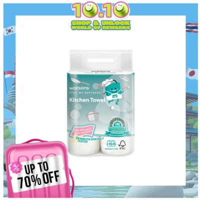 WATSONS WATSONS Multipurpose Kitchen Towel Half Cut 2ply 120s Bundle of 2
