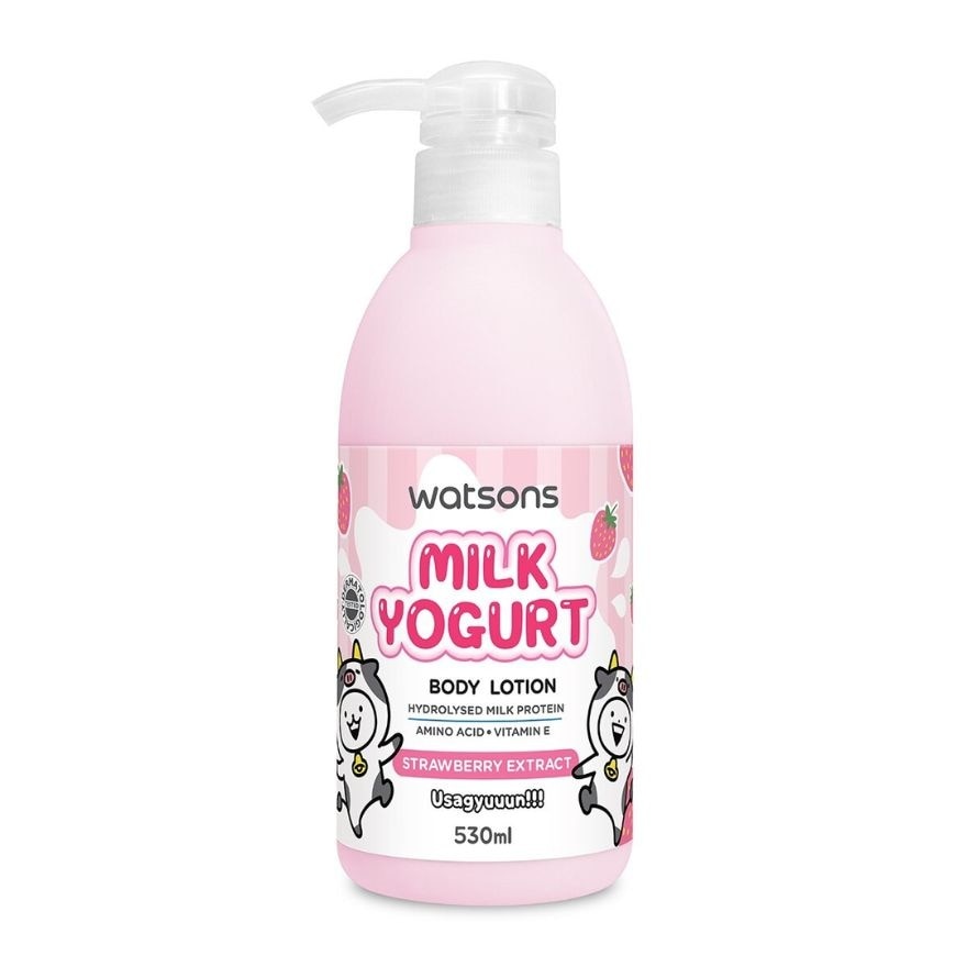 WATSONS Usagyuuun Milk Yogurt Body Lotion Strawberry 530ml