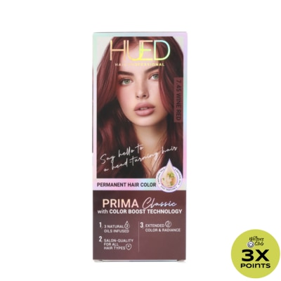 HUED HUED Prima Classic Permanent Hair Color Upgraded Formula 7.45 Wine Red