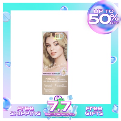 HUED HUED Prima Classic Permanent Hair Color Upgraded Formula 8.32 Ash Blonde