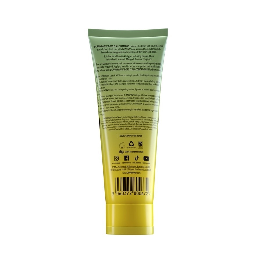 DR PAWPAW It Dose It All Shampoo 200ml