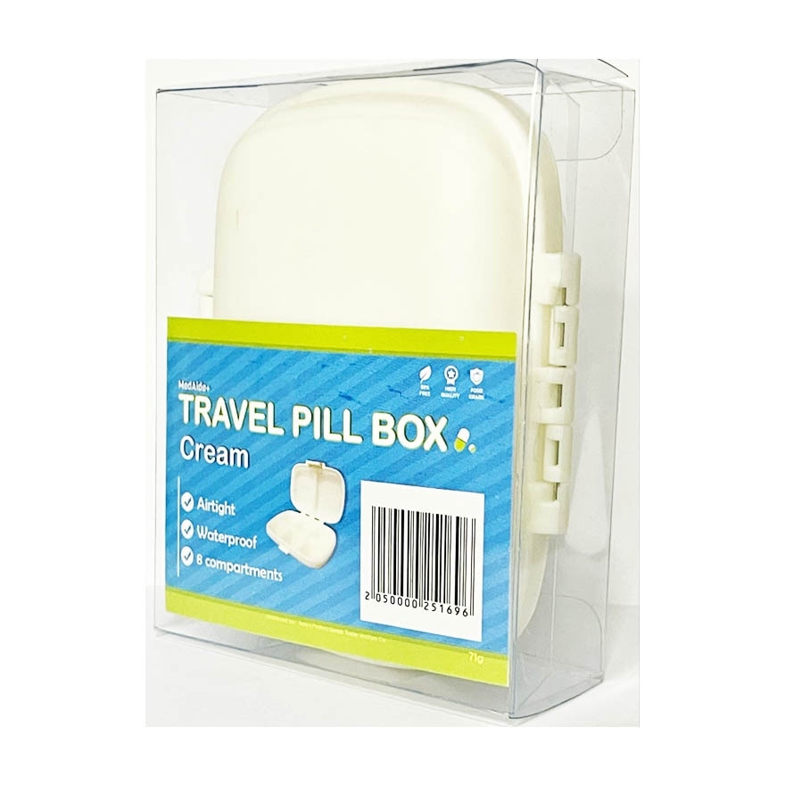 MEDAIDE Travel Pill Box - Cream