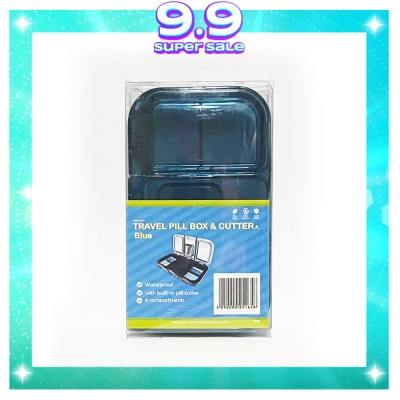 MEDAIDE MEDAIDE Travel Pill Box & Cutter Blue