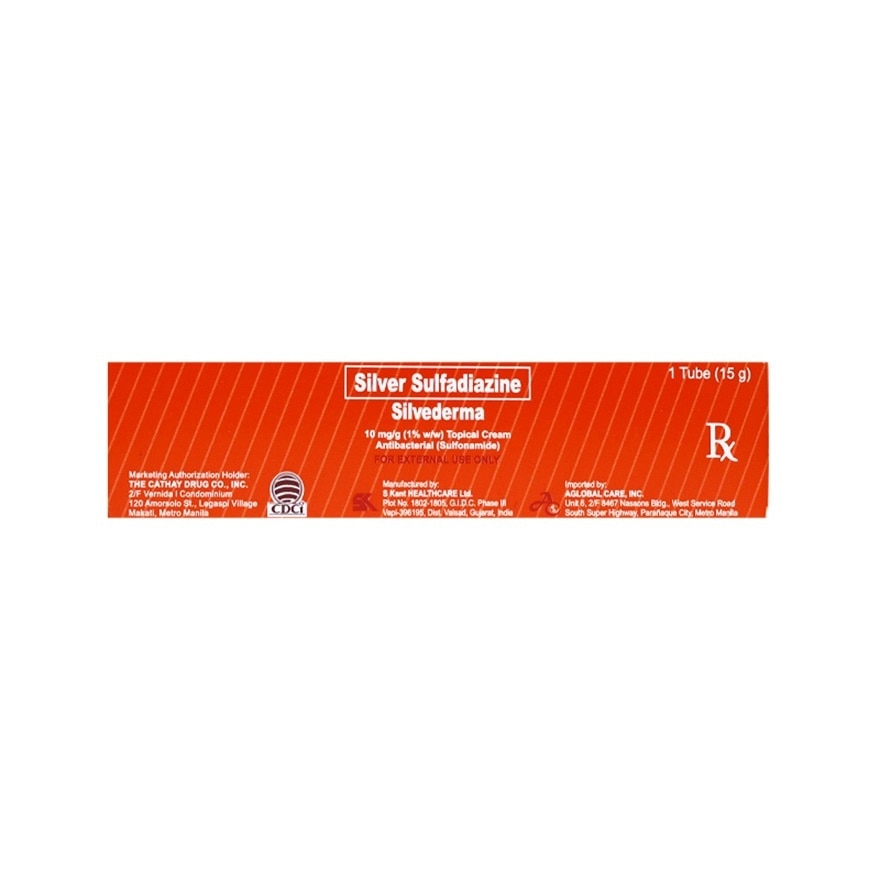 SILVEDERMA 15G Topical Cream (Tube) [PRESCRIPTION REQUIRED]