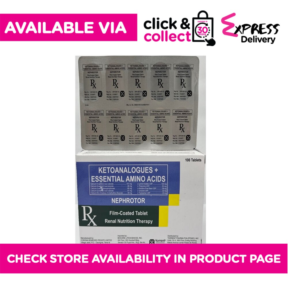 NEPHROTOR Film Coated Tablet Sold Per Piece [PRESCRIPTION REQUIRED]