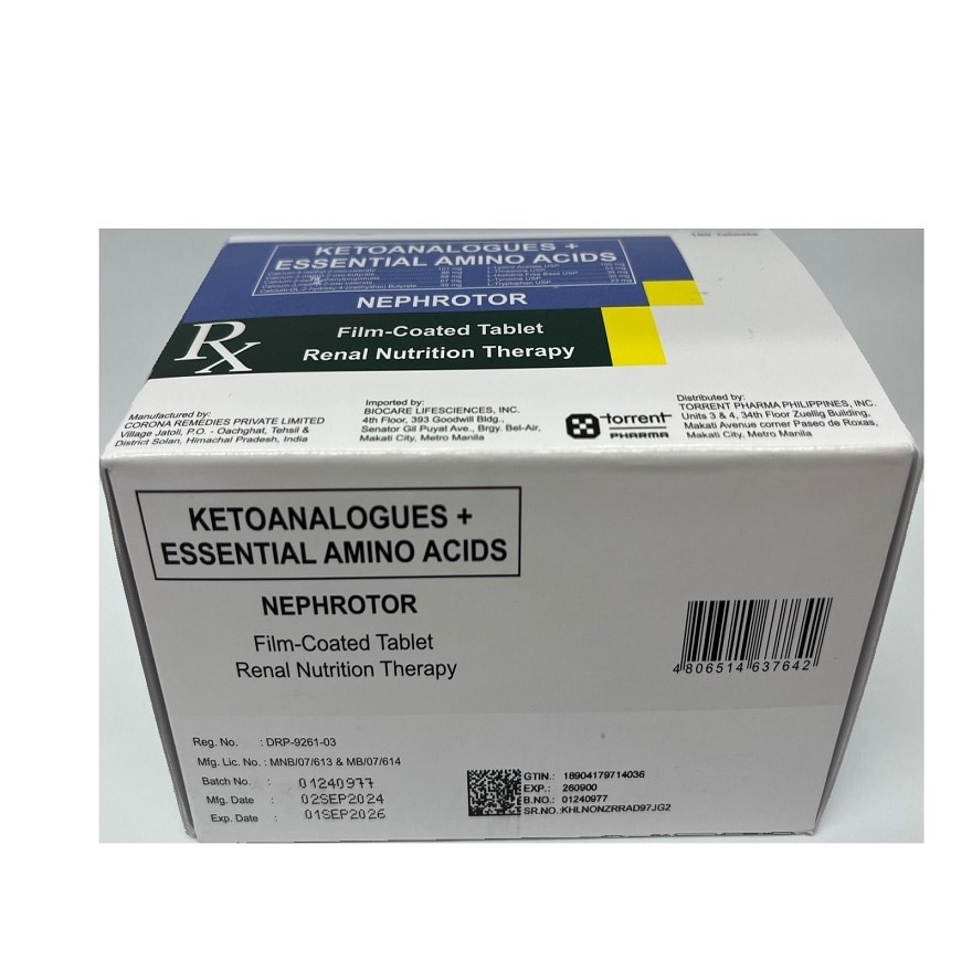 NEPHROTOR Film Coated Tablet Sold Per Piece [PRESCRIPTION REQUIRED]