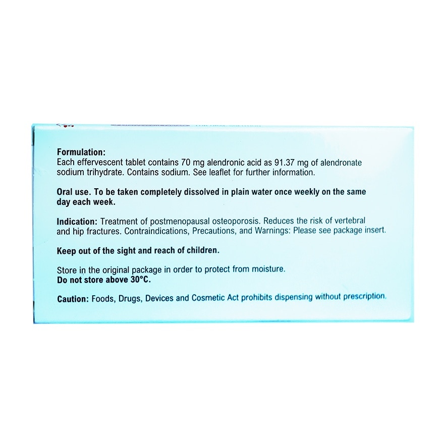 BINOSTO 70mg Effervescent Tablet [PRESCRIPTION REQUIRED]