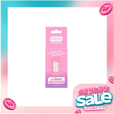 FRESH FRESH Kbeautylab Color Adapt Cooling Lip & Cheek Jelly Tint Candied Coral 7.5g image