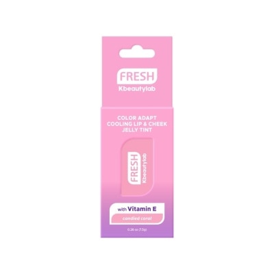 FRESH FRESH Kbeautylab Color Adapt Cooling Lip & Cheek Jelly Tint Candied Coral 7.5g