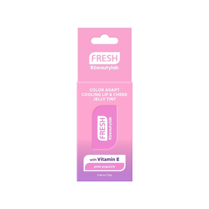 FRESH Kbeautylab Color Adapt Cooling Lip & Cheek Jelly Tint Pink Popsicle 7.5g