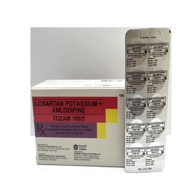 TOZAM TOZAM 100mg/5mg Film Coated Tablet Sold Per Piece [PRESCRIPTION REQUIRED]