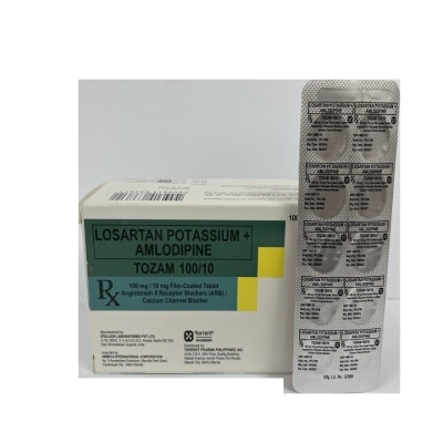 TOZAM TOZAM 100/10 10mg Film Coated Tablet Sold Per Piece [PRESCRIPTION REQUIRED]