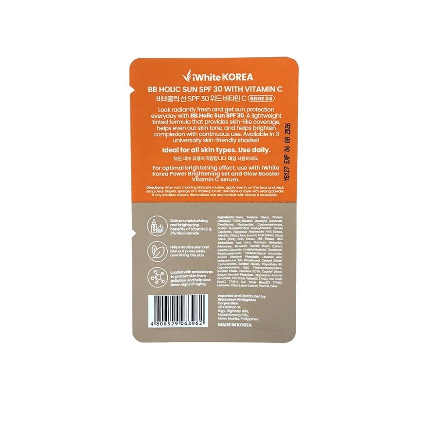 I WHITE KOREA BB Holic Vitamin C Skin Tint Beige 4ml
