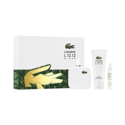 LACOSTE LACOSTE L1212 Blanc Giftset EDT 100 Travel Spray 2024