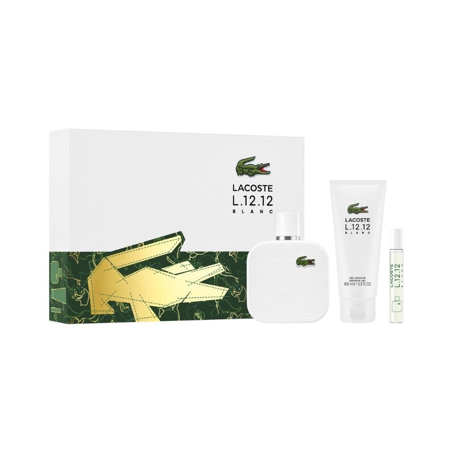 LACOSTE L1212 Blanc Giftset EDT 100 Travel Spray 2024