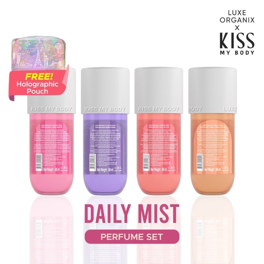 LUXE ORGANIX X Kiss My Body Daily Perfume Mist Collection