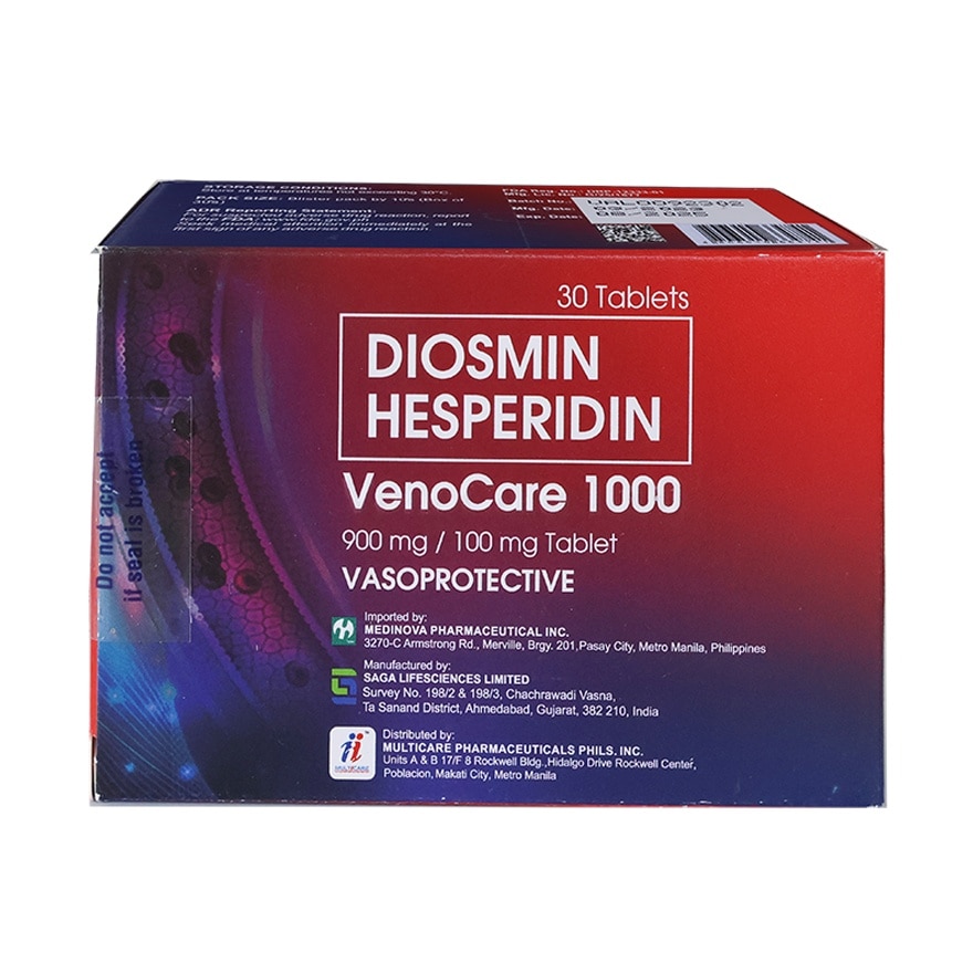 VENOCARE 1000 900mg/100mg Tablet Sold Per Piece [PRESCRIPTION REQUIRED]