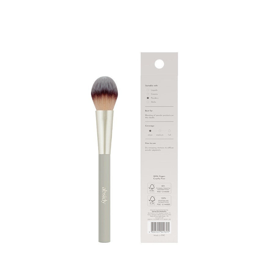ABSIDY Flat Tapered Face Brush