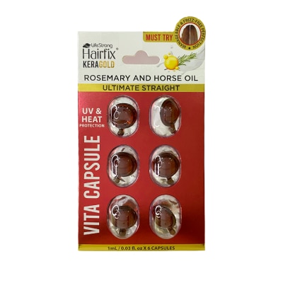 HAIRFIX HAIRFIX Keragold Rosemary and Horse Oil Vita Capsule Ultimate Straight 1ml x 6s