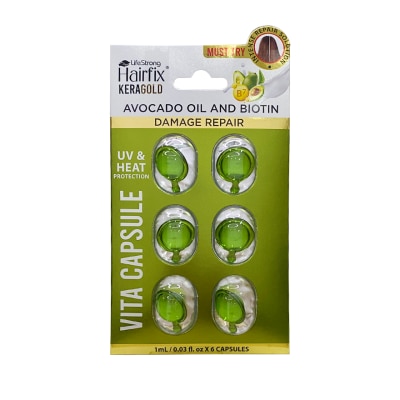HAIRFIX HAIRFIX Keragold Avocado Oil and Biotin Vita Capsule Damage Repair 1ml x 6s