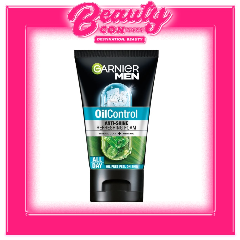 GARNIER Men OilControl Anti-Shine Cooling Foam Cleanser 100ml