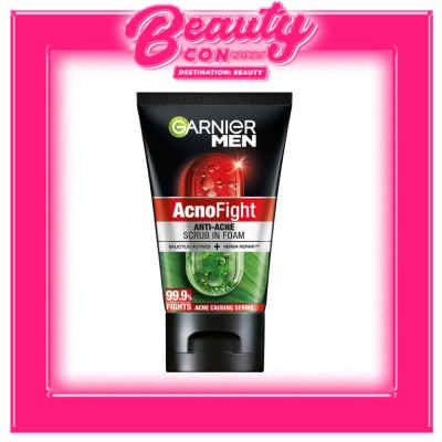 GARNIER GARNIER Men AcnoFight Anti-Acne Scrub in Foam Cleanser 100ml