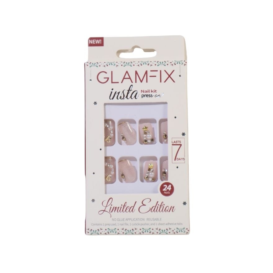 GLAMFIX NAILS Insta Press-On Nail Kit Holiday 01