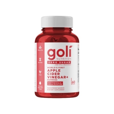 GOLI GOLI Apple Cider Vinegar Zero Sugar 60gummies