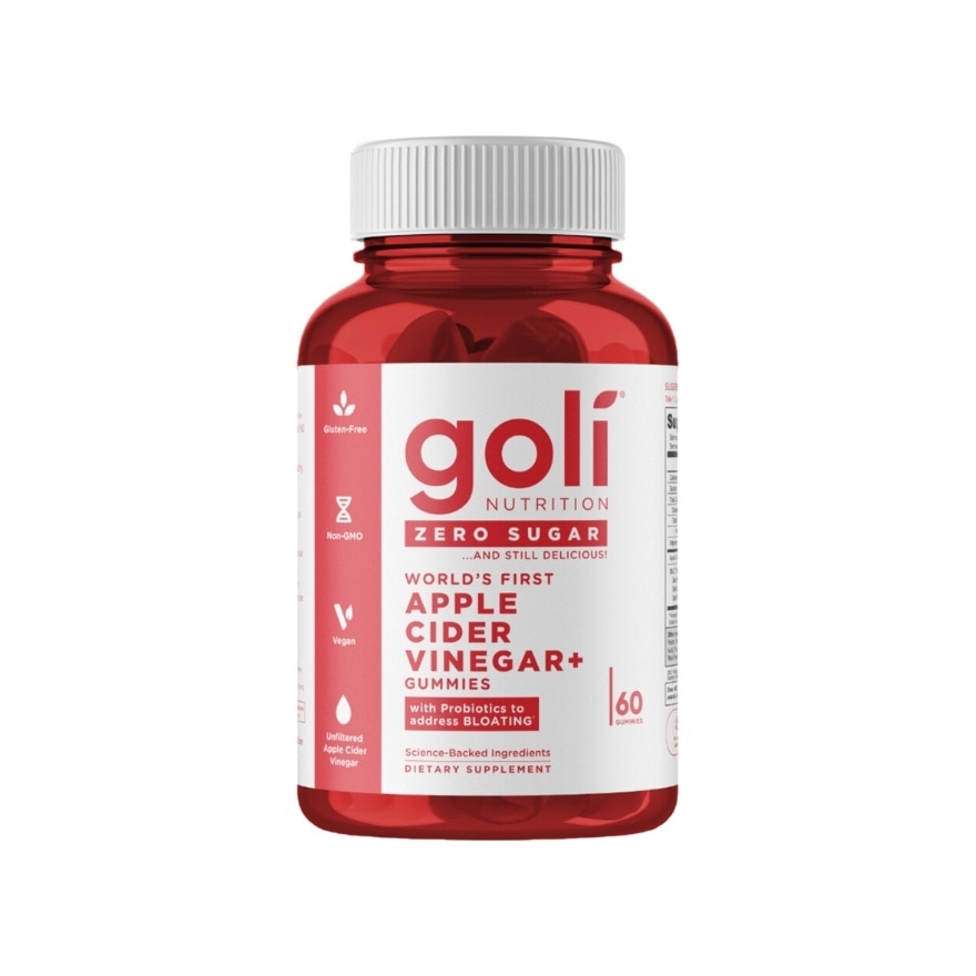 GOLI Apple Cider Vinegar Zero Sugar 60gummies