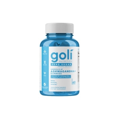 GOLI GOLI Ashwagandha Zero Sugar 60gummies