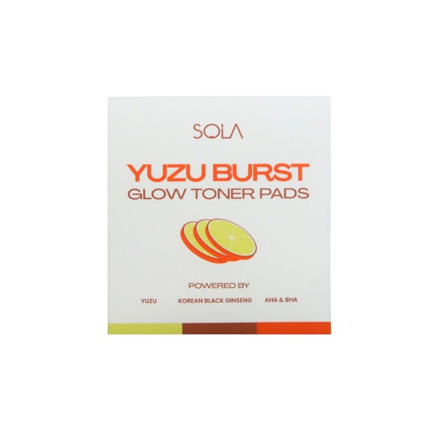 SOLA Yuzu Burst Glow Toner Pads 50 pads