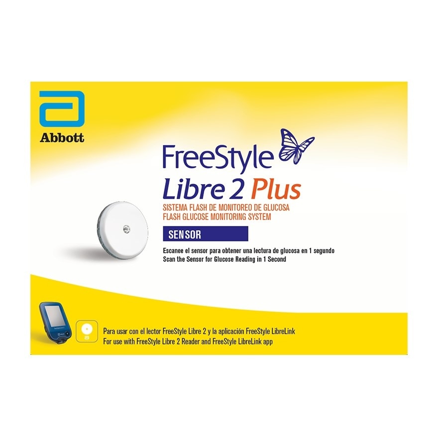 FREESTYLE Libre 2 Plus Flash Glucose Monitoring System (Sensor)