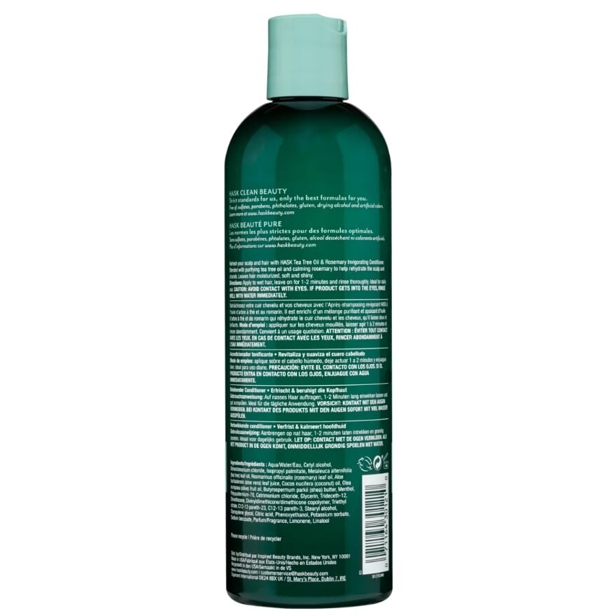 HASK Tea Tree Oil And Rosemary Invigorating Conditioner 355ml